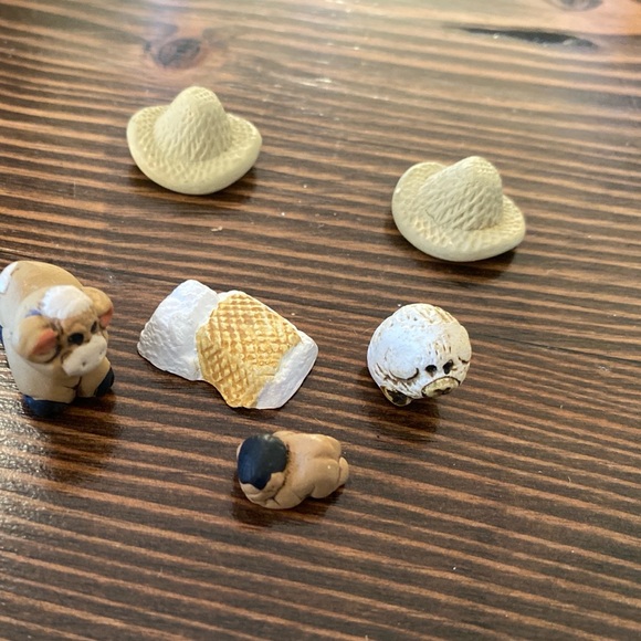 Peruvian Handmade Clay 9-Piece Mini Nativity Set 1" H Christmas Original Box - Picture 12 of 12